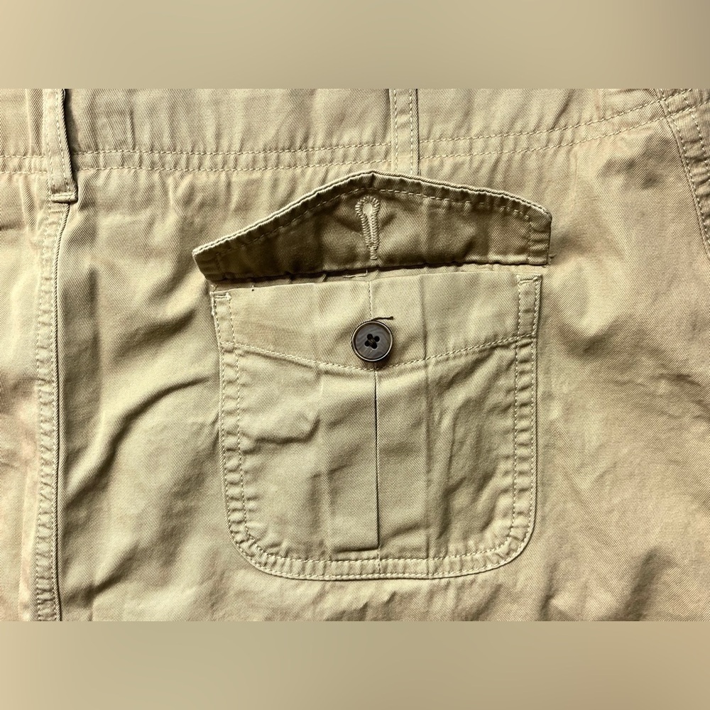 Lands End Women’s Tan Skirt Casual Skirt with Shorts Size 18P - Picture 12 of 14